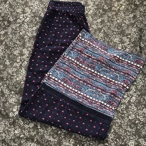 🍀 MOSSIMO Supply Co. Wide Leg Border Print Pants